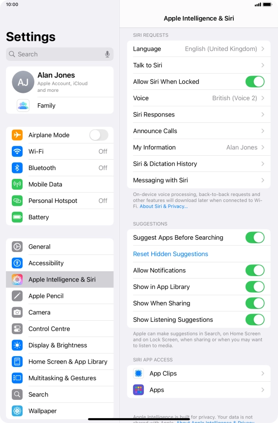 Press the indicator next to Press the indicator next to