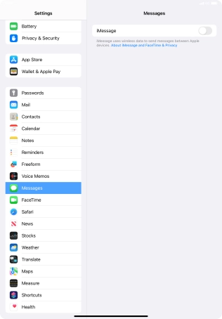 Press the indicator next to Press the indicator next to