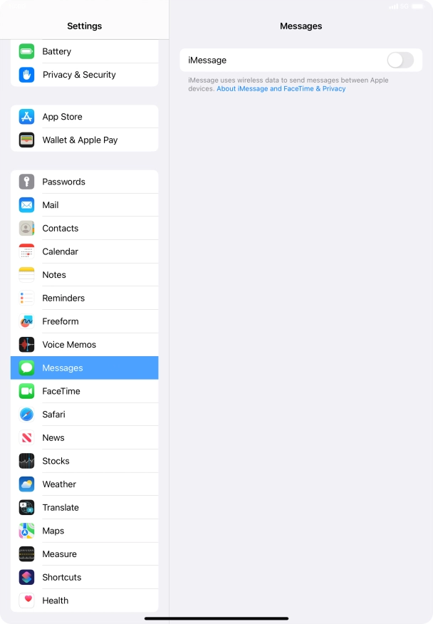 Press the indicator next to Press the indicator next to