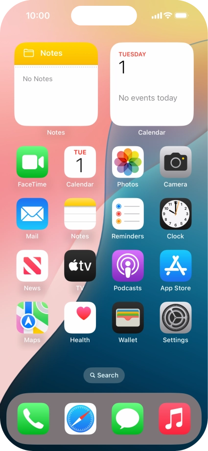 The Wi-Fi icon shows that your phone is connected to a Wi-Fi network.