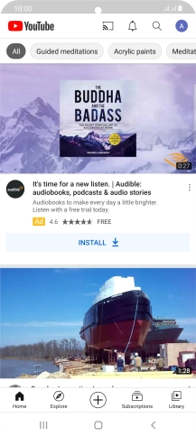 Press the upload icon.