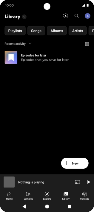 Press the drop down list.