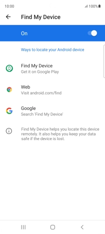 Press the Home key to return to the home screen.