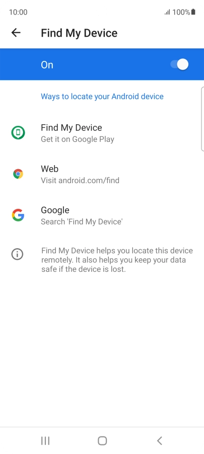 Press the Home key to return to the home screen.