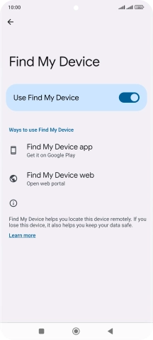 Press the Home key to return to the home screen.