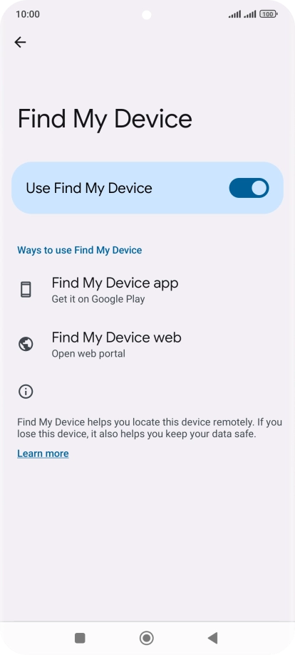 Press the Home key to return to the home screen.