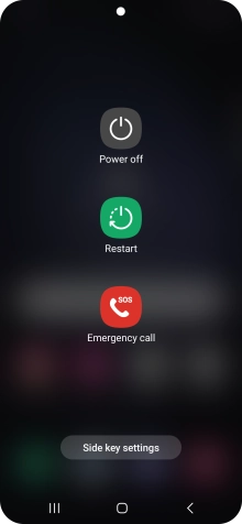 Press Power off. Press Power off.