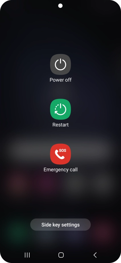 Press Power off. Press Power off.