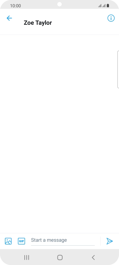 Press the text input field.
