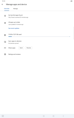 Press Manage. Press Manage.