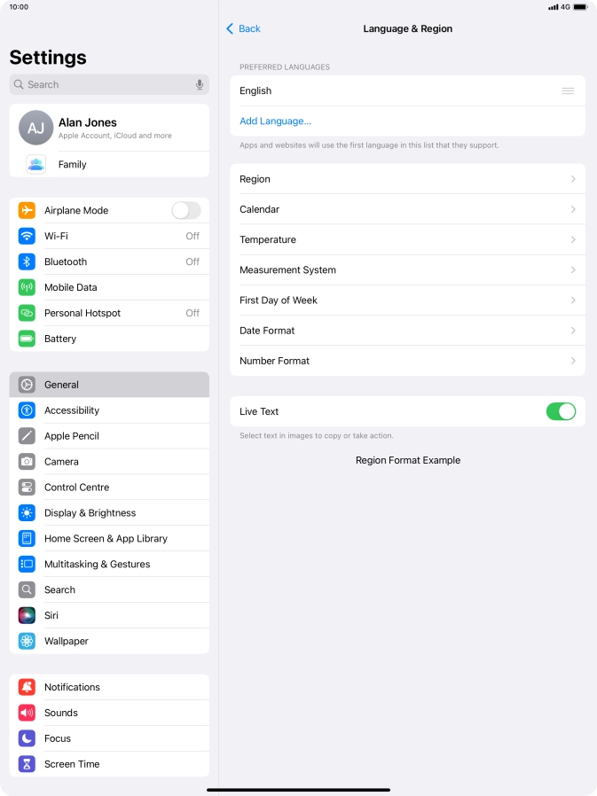 Press Add Language.... Press Add Language....