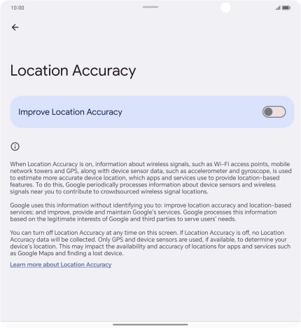 If you press the indicator next to 