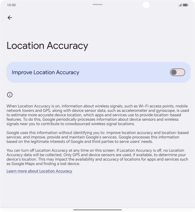 If you press the indicator next to 