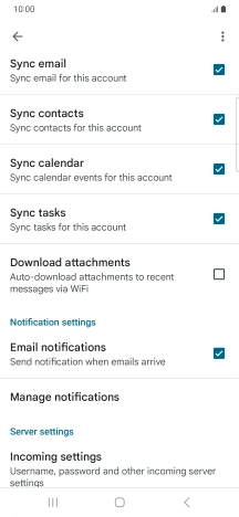 Press the field next to 