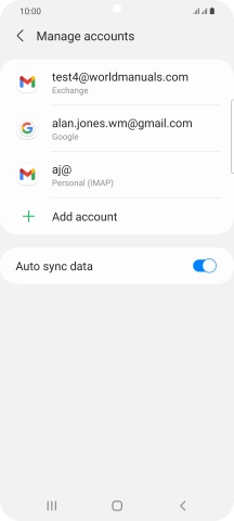 Press the Home key to return to the home screen.