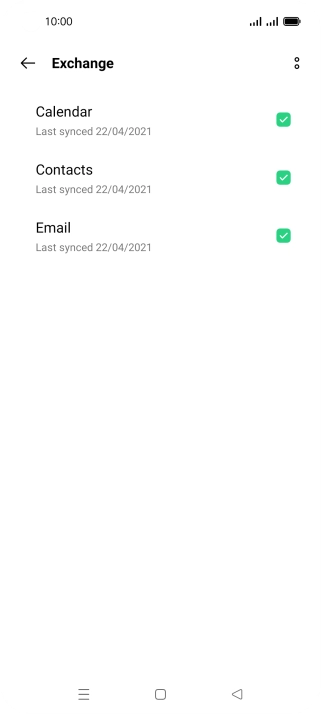 Press the menu icon.