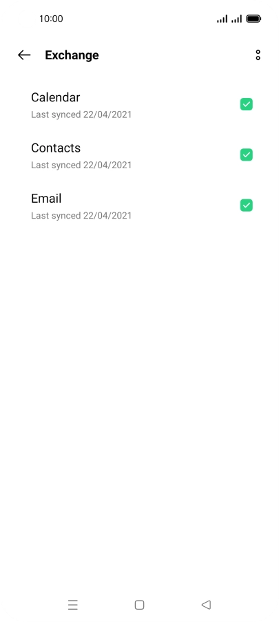 Press the menu icon.