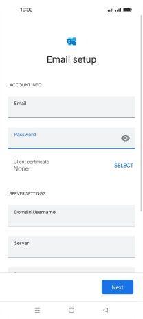 To turn on the function, press SELECT and follow the instructions on the screen to install the required certificate.