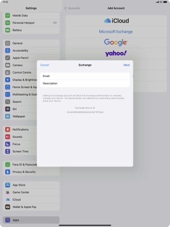 Press Description and key in the required name.