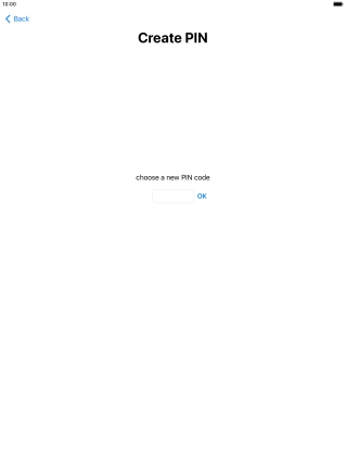 Key in a new four-digit PIN and press OK.