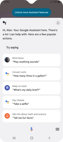 Press the profile icon.