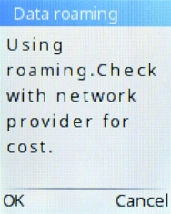 If you turn on the function, press the Left selection key.
