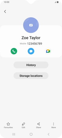 Press the Home key to return to the home screen.