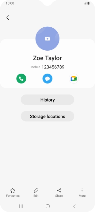 Press the Home key to return to the home screen.