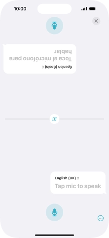Press the end icon to end two-way view.
