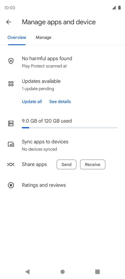 Press Manage. Press Manage.