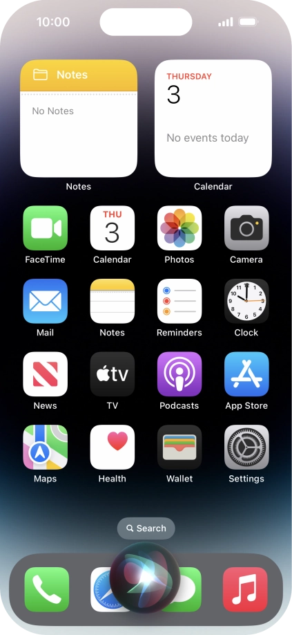 Say, in your own words, what you would like your phone to do, e.g.: CAMERA, CALL [contact], SEARCH THE WEB FOR [information].