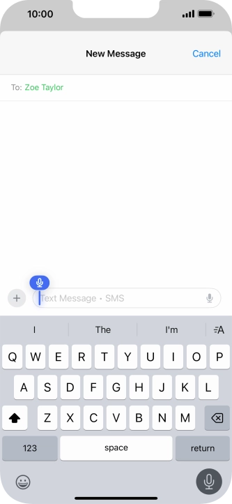 Press the microphone icon to end dictation.