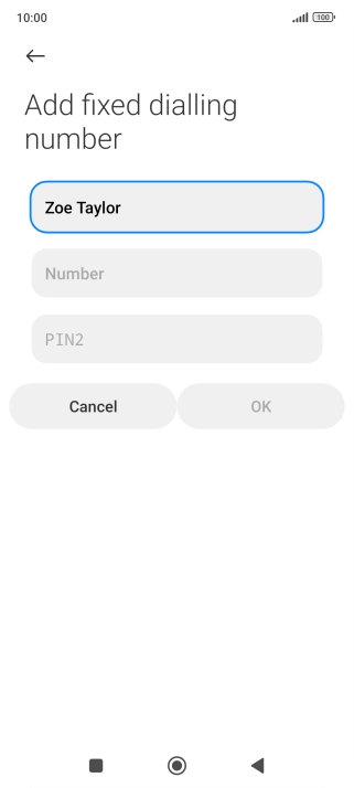 Press Number and key in the required phone number. Press Number and key in the required phone number.