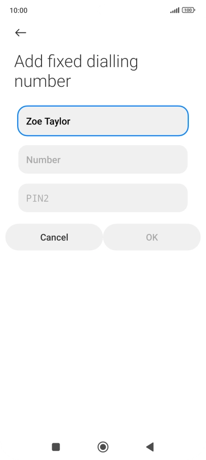 Press Number and key in the required phone number. Press Number and key in the required phone number.