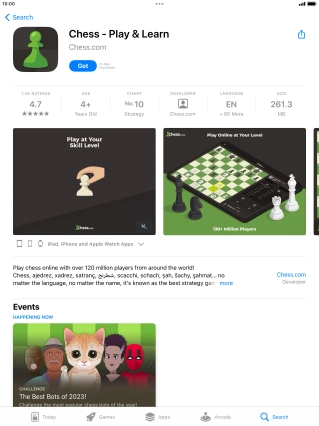 Press Get and follow the instructions on the screen to install the app.