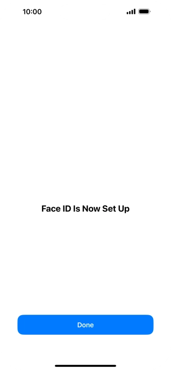 Press Done. If you haven't previously selected a phone lock code, key in a code of your own choice twice.