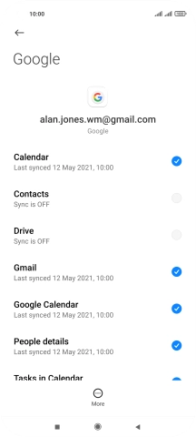 Press the field next to 