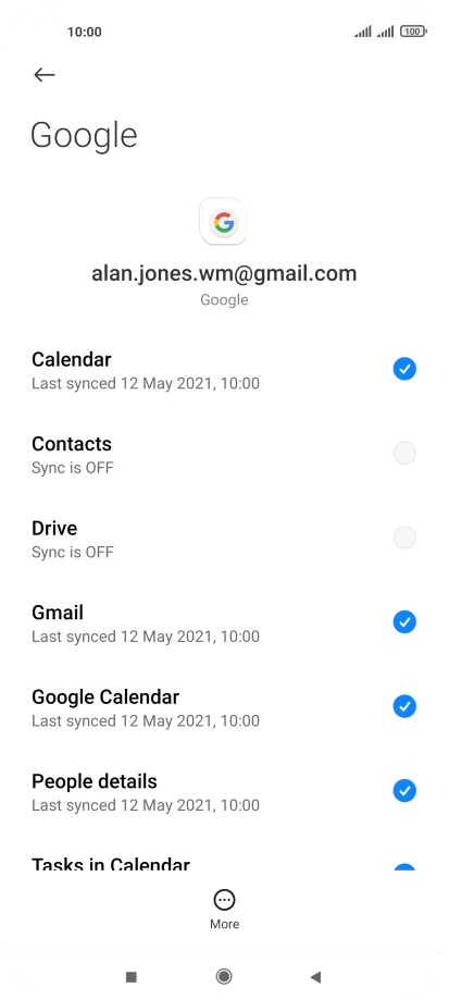 Press the field next to 