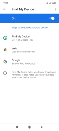 Press the Home key to return to the home screen.