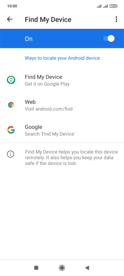 Press the Home key to return to the home screen.