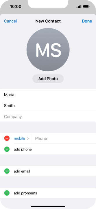 Press Phone and key in the required phone number.