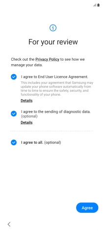 Press Agree. Press Agree.