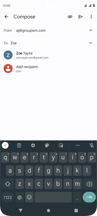 Press the required contact.
