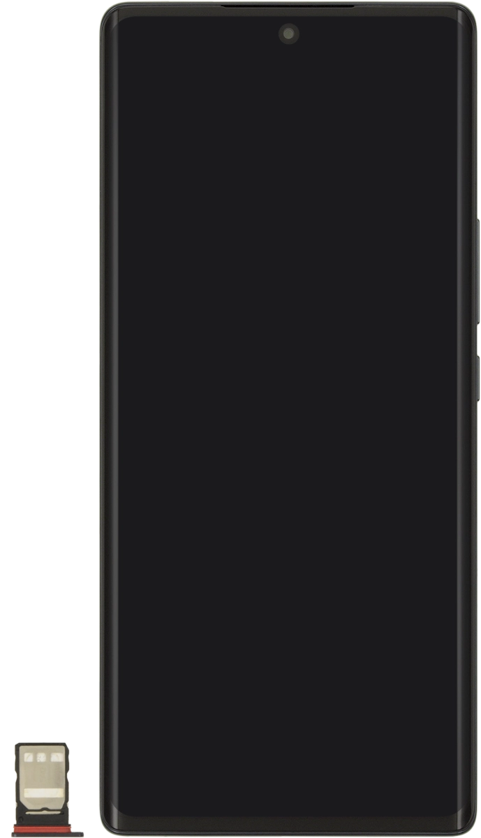 Turn your SIM so the angled corner of the SIM matches the angled corner of the second SIM holder and place your SIM in the SIM holder.