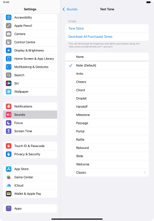 Press the required message tones to hear them.