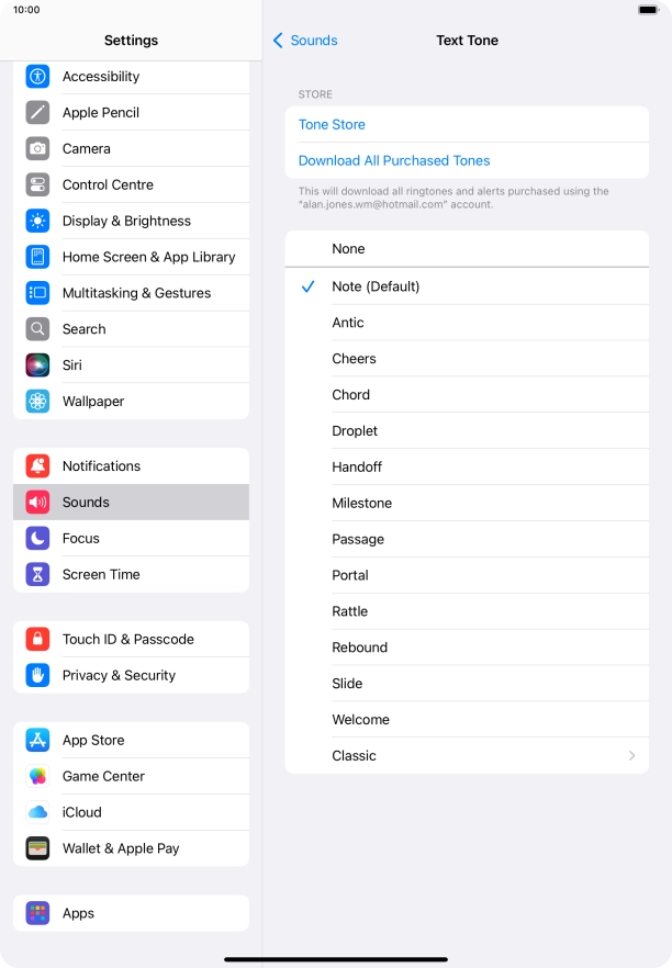 Press the required message tones to hear them.