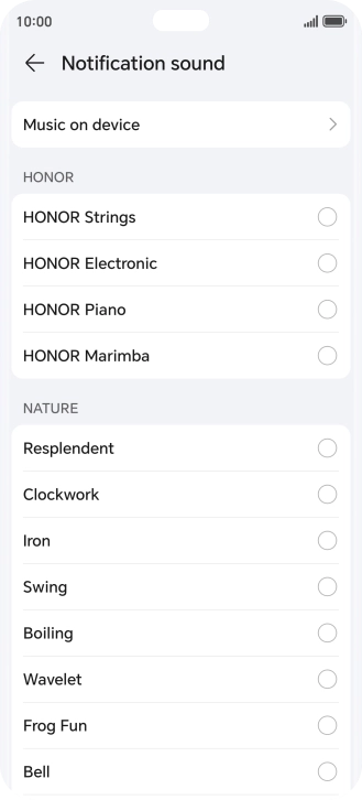 Press the required message tones to hear them.