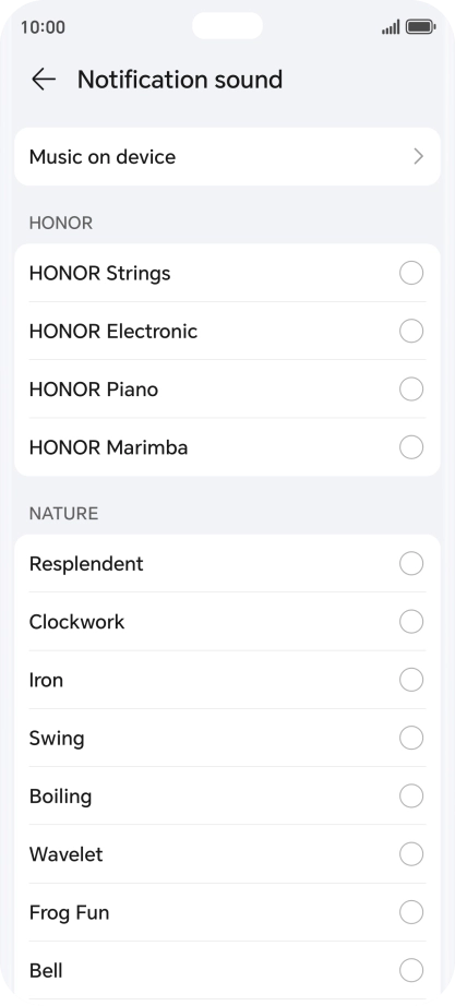 Press the required message tones to hear them.