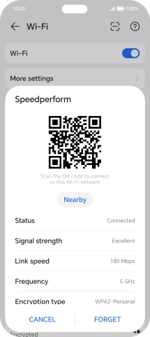 Place the QR code inside the camera frame on the other device to scan the code.