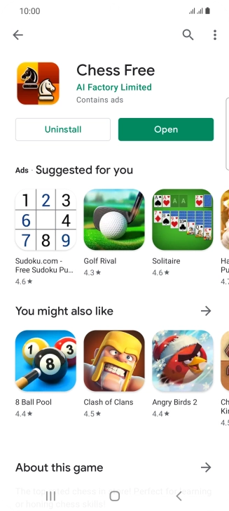 Press the Home key to return to the home screen.